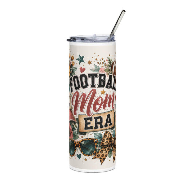 Tumbler — 20oz Stainless Steel - Football Mom