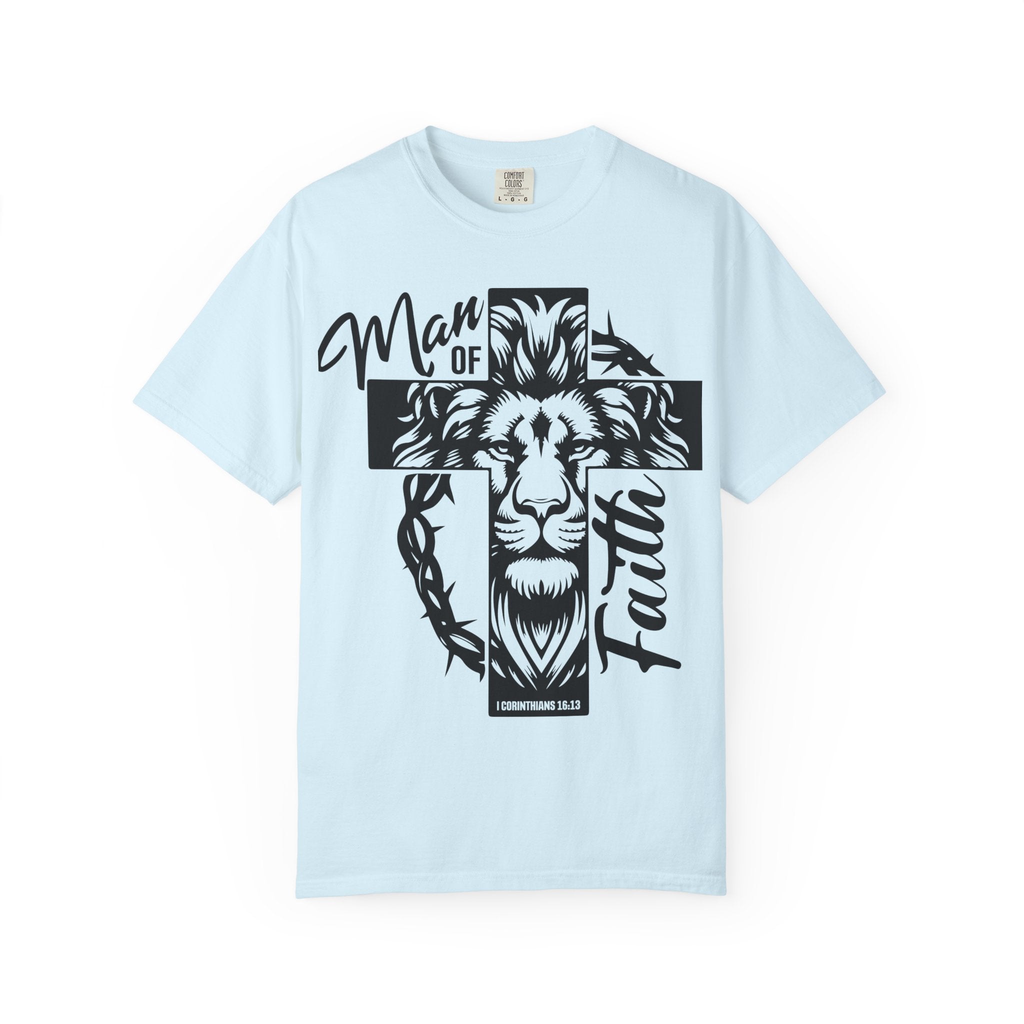 Man of Faith Lion Cross T-Shirt