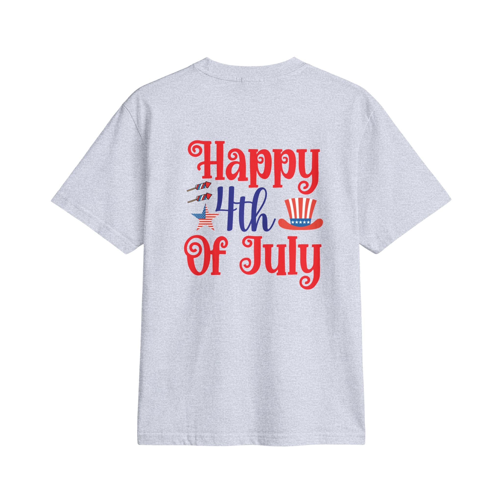 4th of July Patriotic T-Shirt — American Flag Bow & “Happy 4th Of July” Graphic