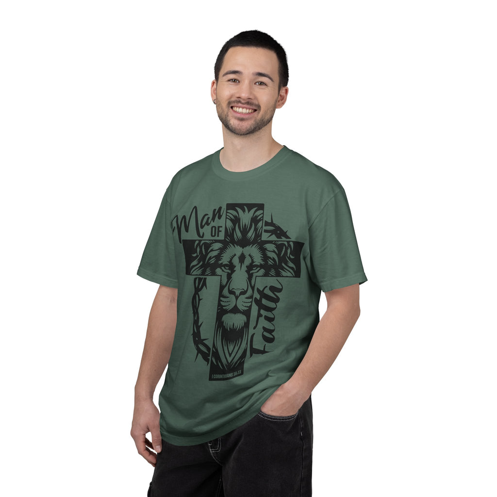 Man of Faith Lion Cross T-Shirt