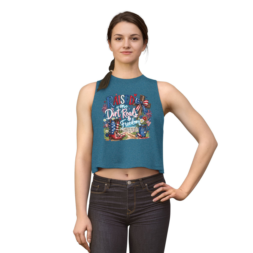 Women's Fourth of July Crop| Patriotic Crop