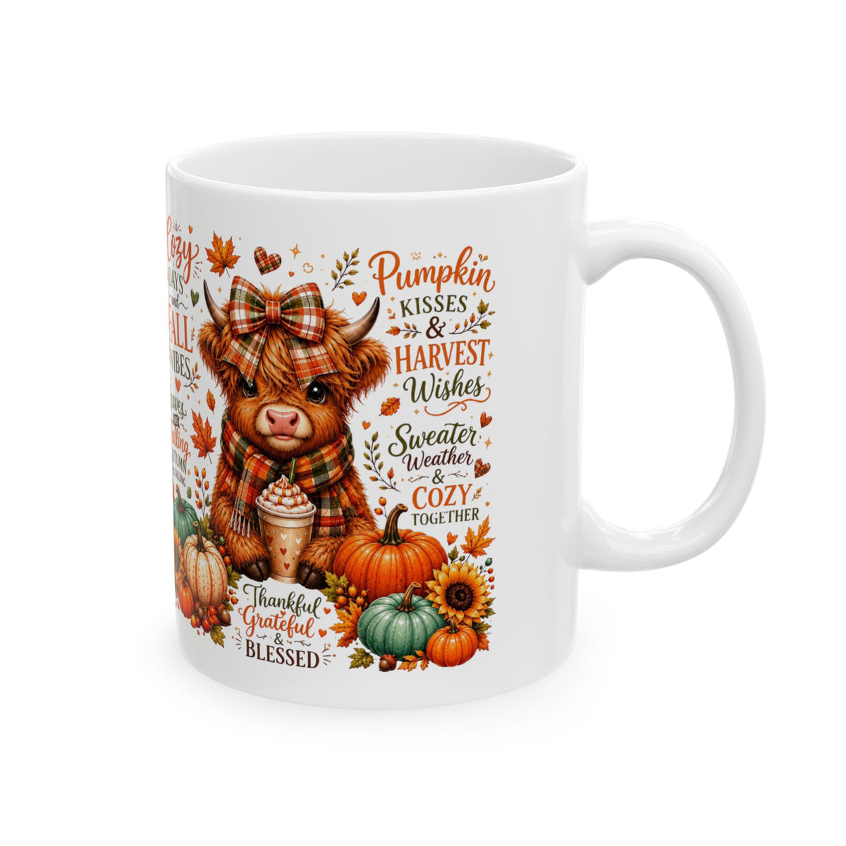 Cozy Fall Vibes Ceramic Mug 11 oz