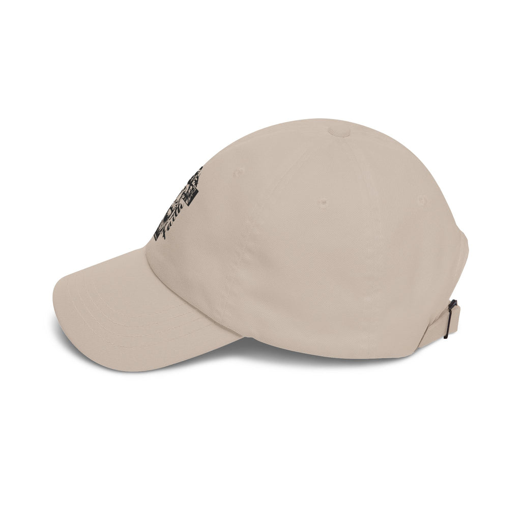 Classic Dad Cap — Lion & Cross 'More Faith' Embroidered Baseball Hat