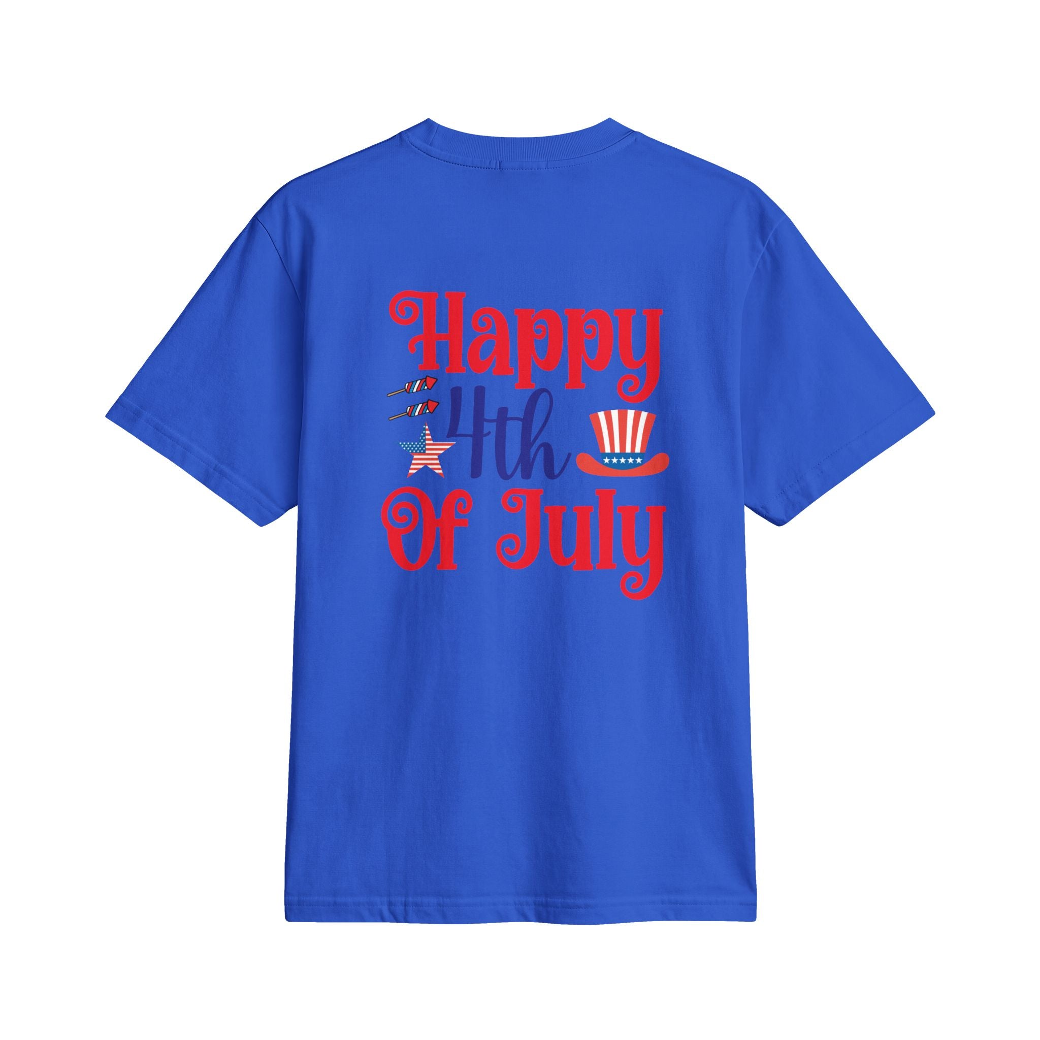 4th of July Patriotic T-Shirt — American Flag Bow & “Happy 4th Of July” Graphic