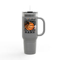 Basketball Mama 40oz Insulated Travel Mug — Checkered Court Design