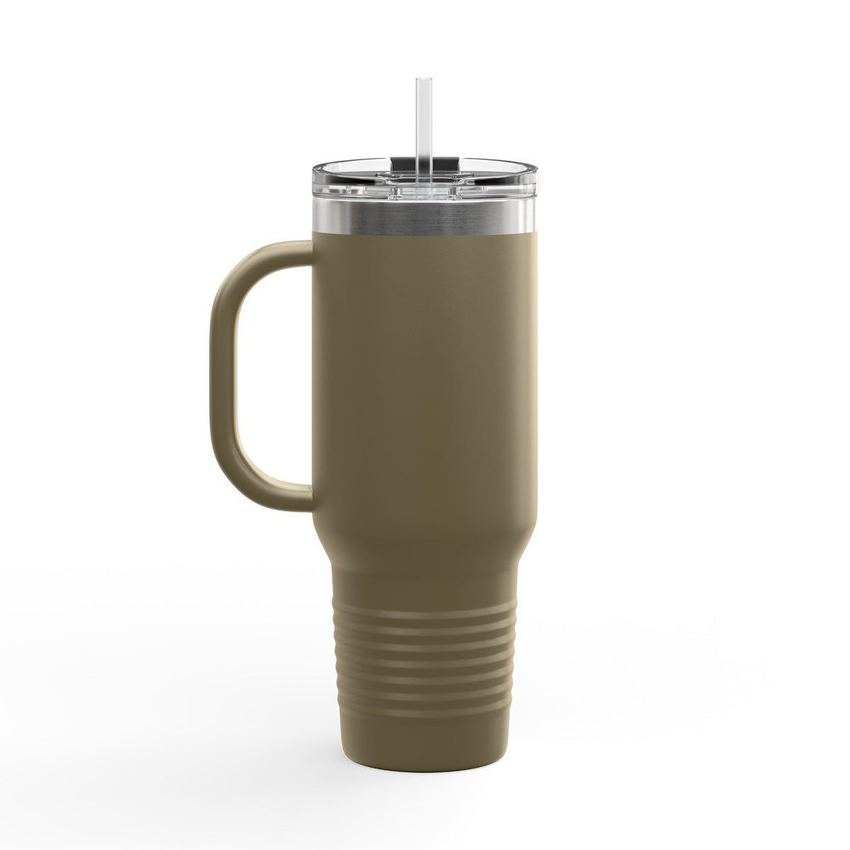 Basketball Mama 40oz Insulated Travel Mug — Checkered Court Design