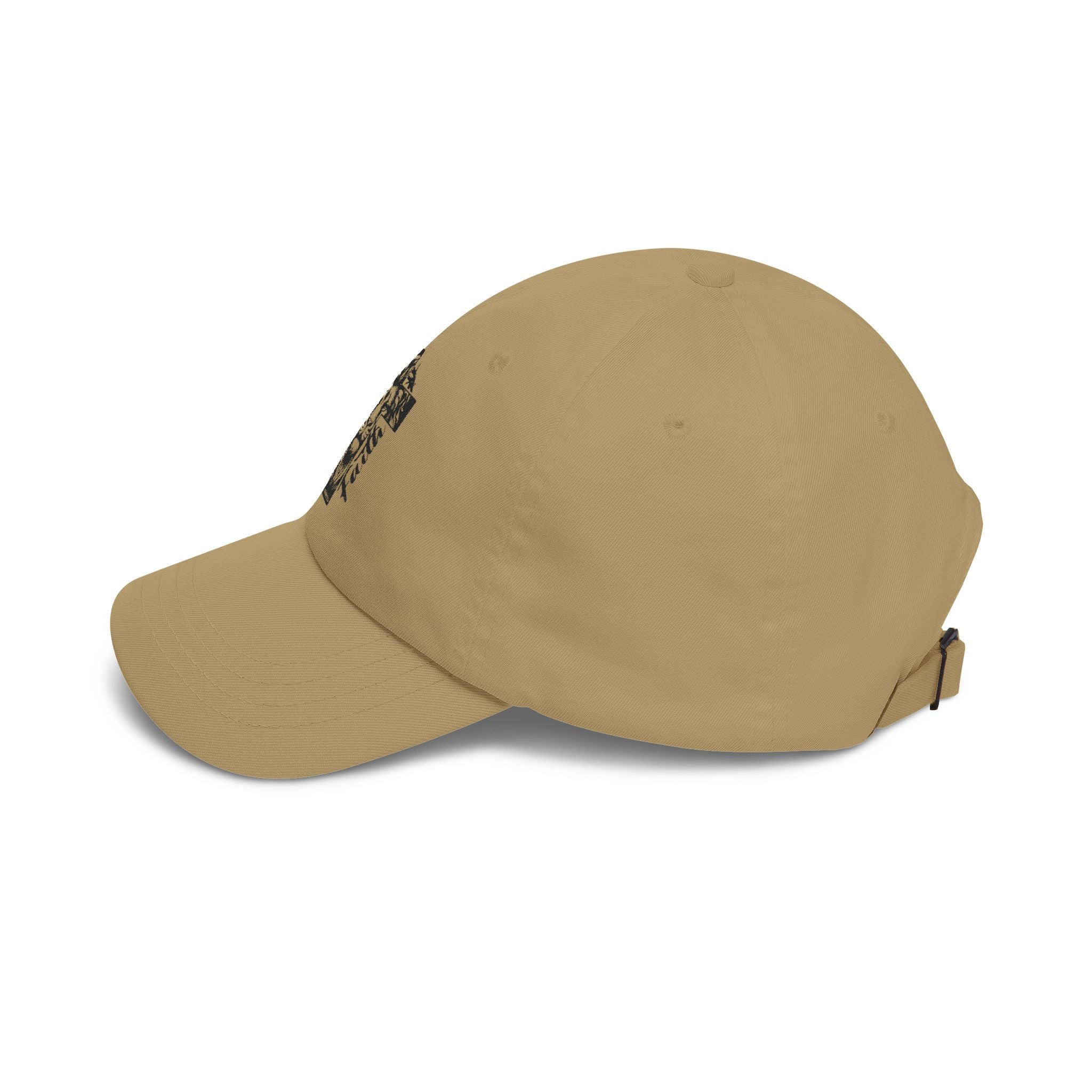 Classic Dad Cap — Lion & Cross 'More Faith' Embroidered Baseball Hat