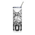 Stainless Steel Tumbler — Polka Dot Bow Design