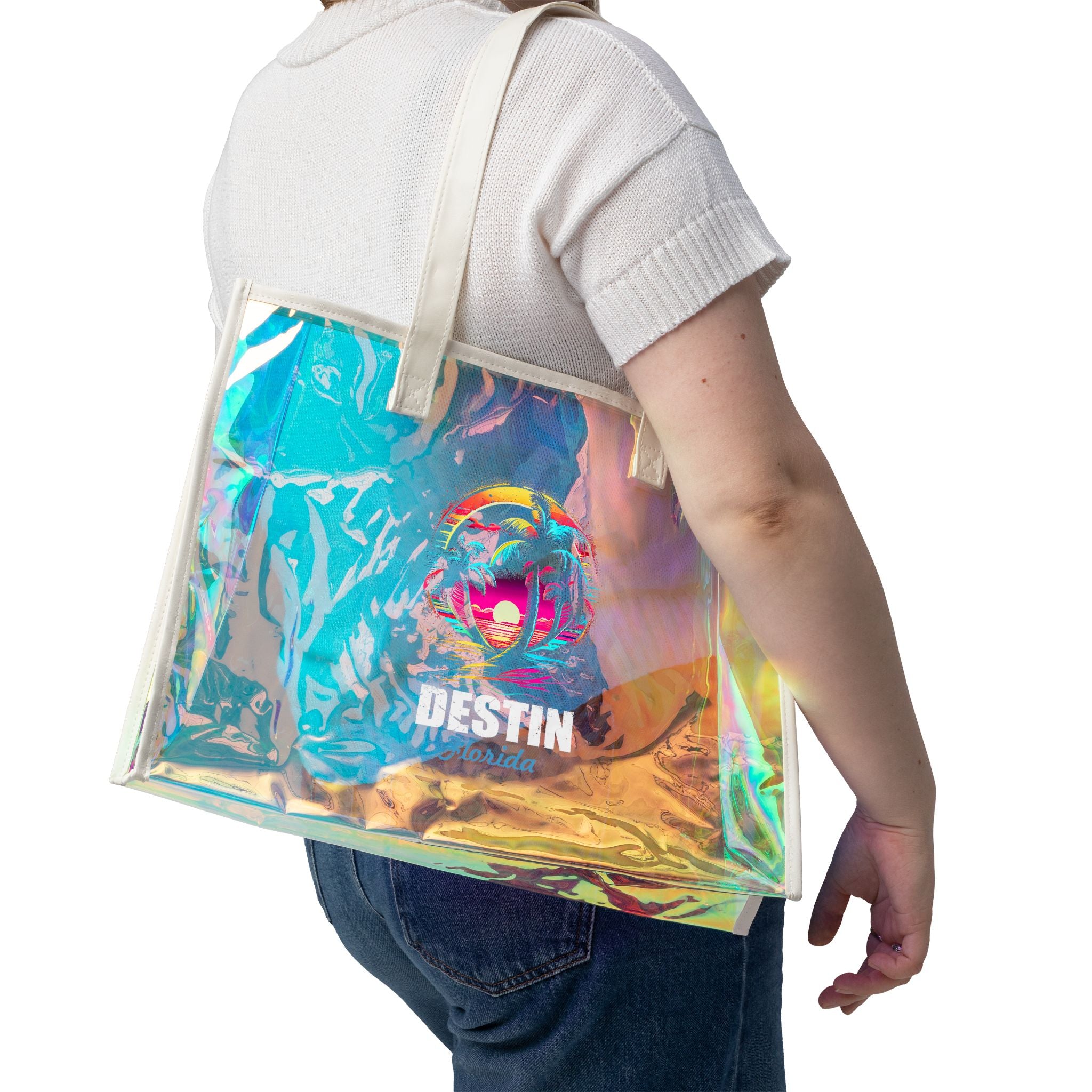 Beach Holographic Tote Bag