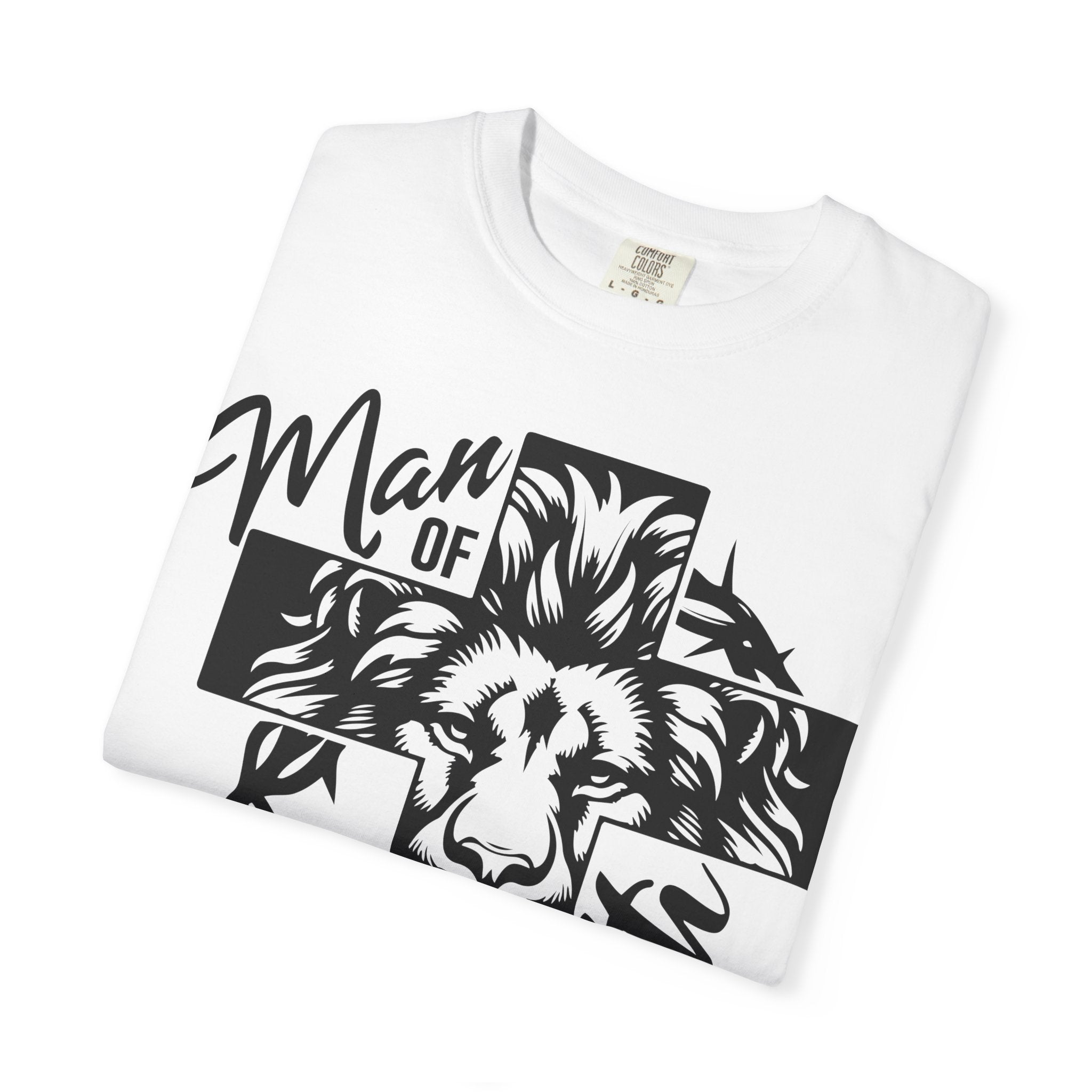 Man of Faith Lion Cross T-Shirt
