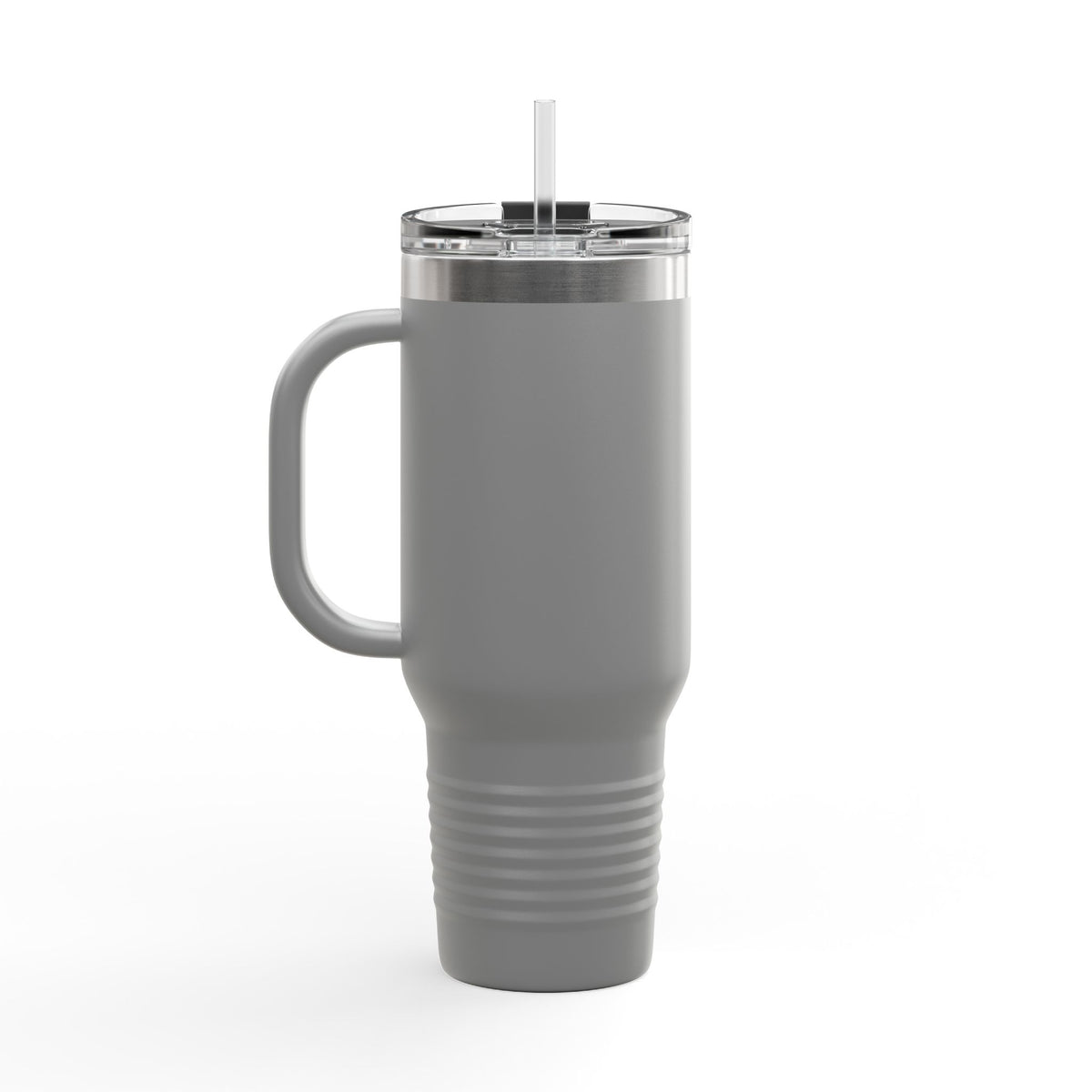 Baseball Mama 40oz Insulated Travel Mug – White Stainless Steel Tumbler with Straw