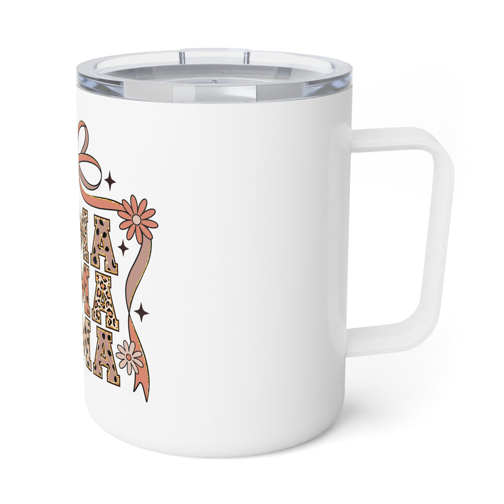 Insulated Coffee Mug - 10oz Travel Tumbler for Moms