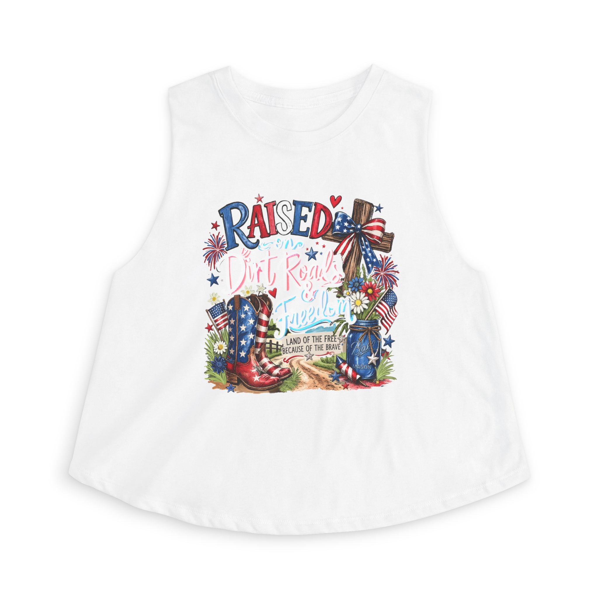 Women's Fourth of July Crop| Patriotic Crop