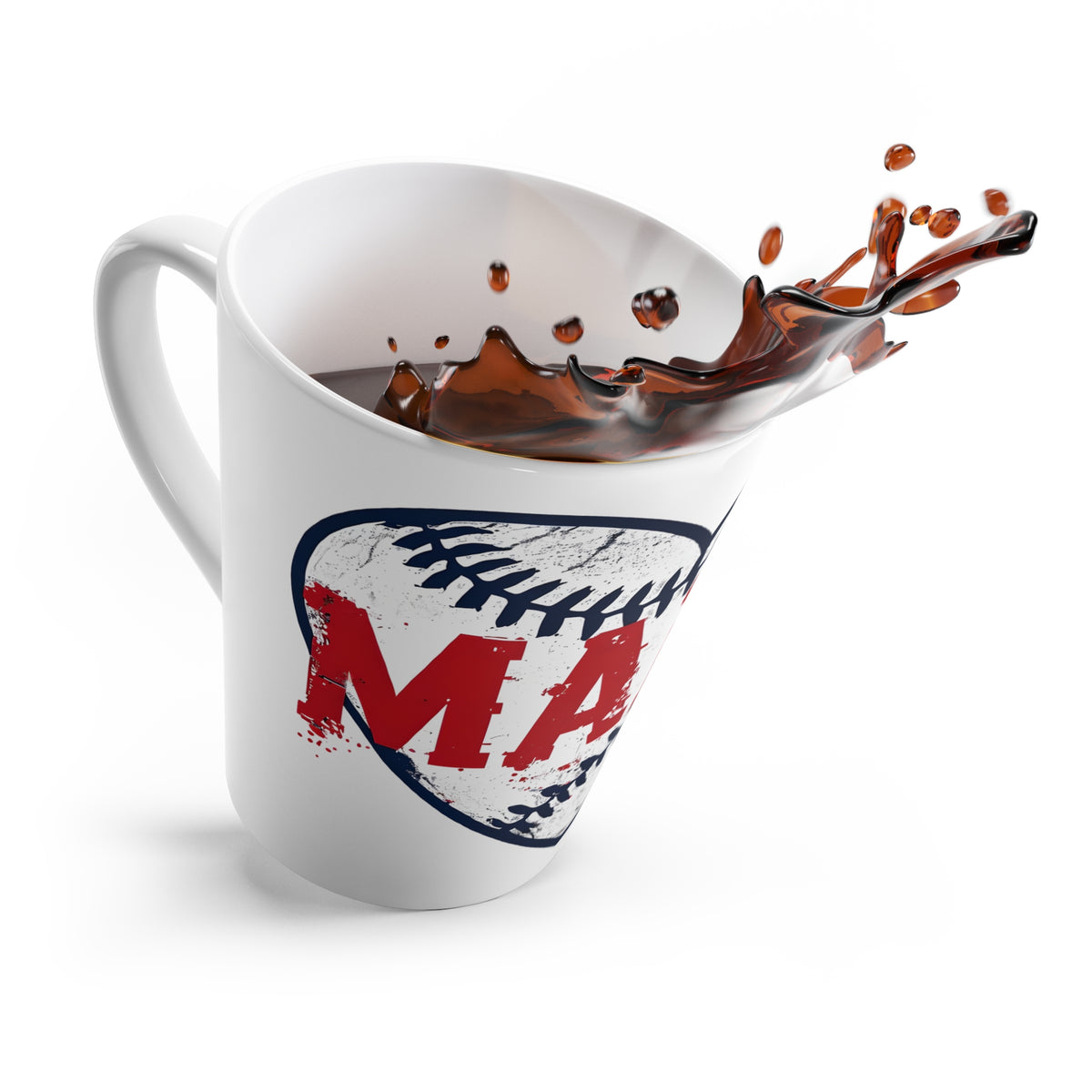 Latte Mug – Baseball Mama 12 oz