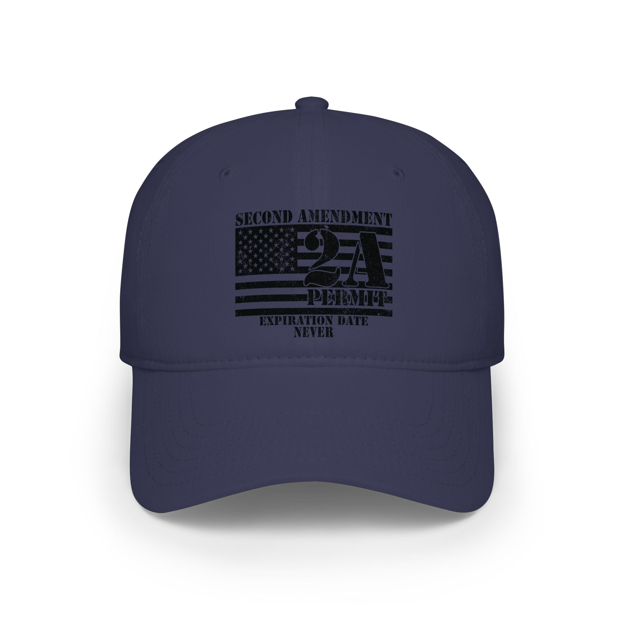 Second Amendment 2A Flag Baseball Cap – "Expiration Date: Never"
