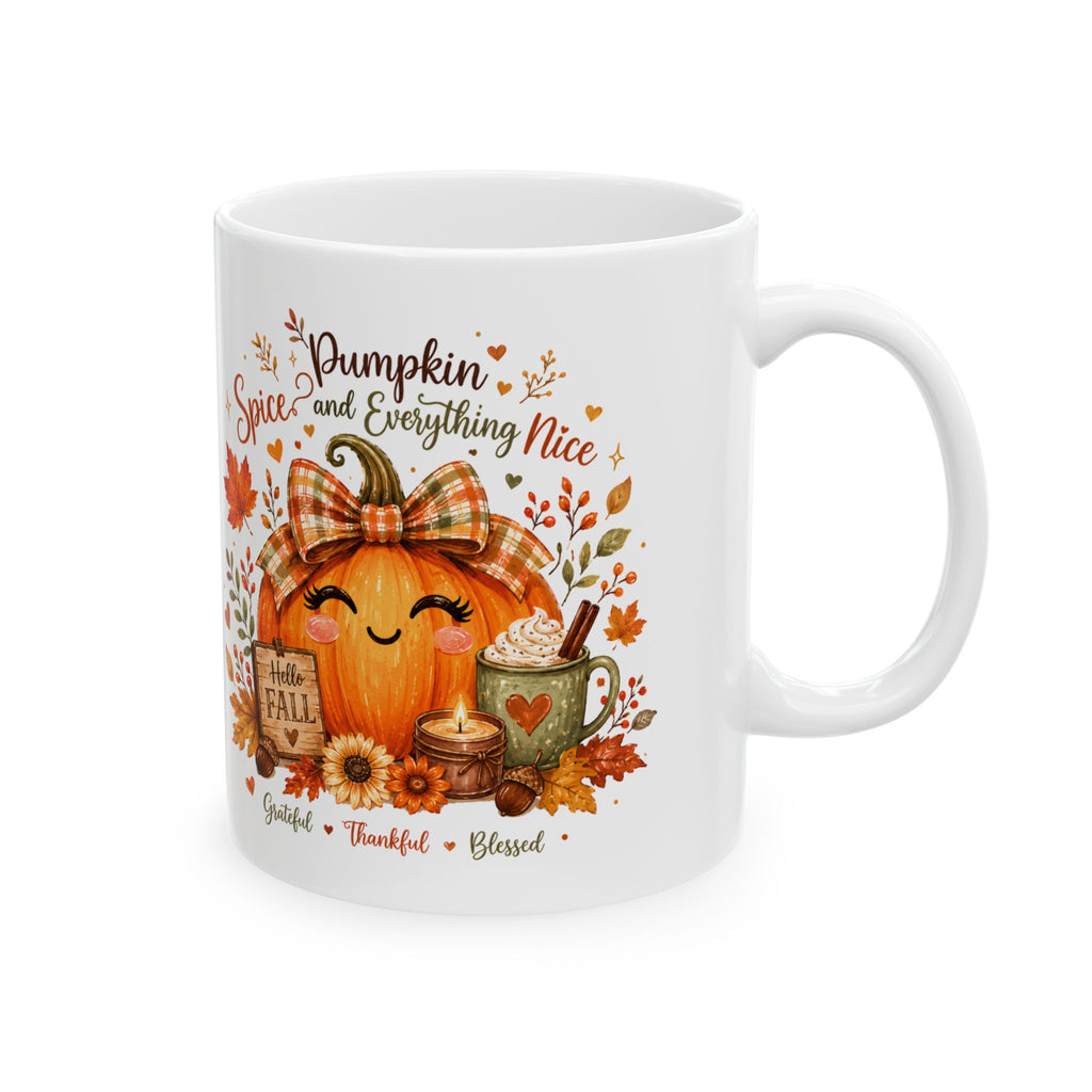 Ceramic Mug — 11 oz Fall Pumpkin