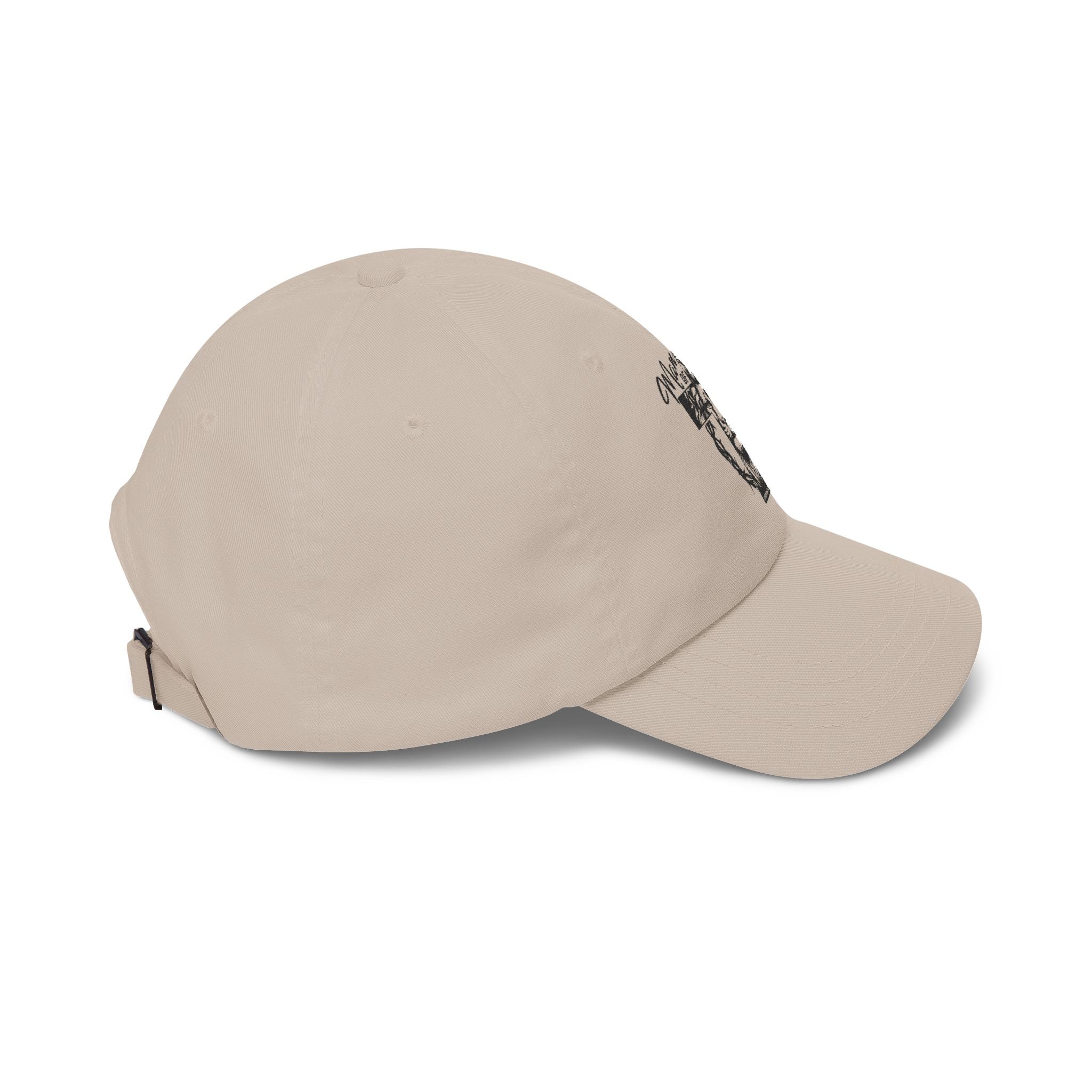 Classic Dad Cap — Lion & Cross 'More Faith' Embroidered Baseball Hat