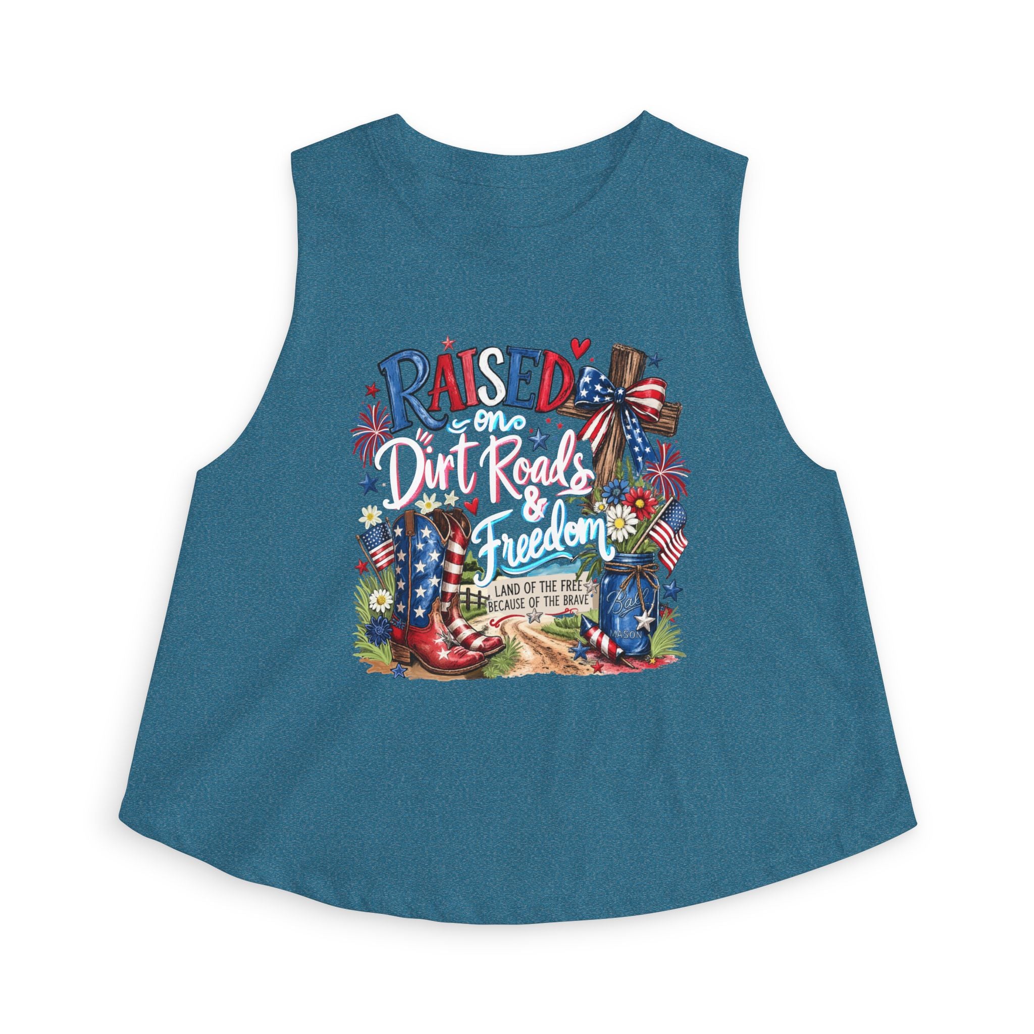 Women's Fourth of July Crop| Patriotic Crop