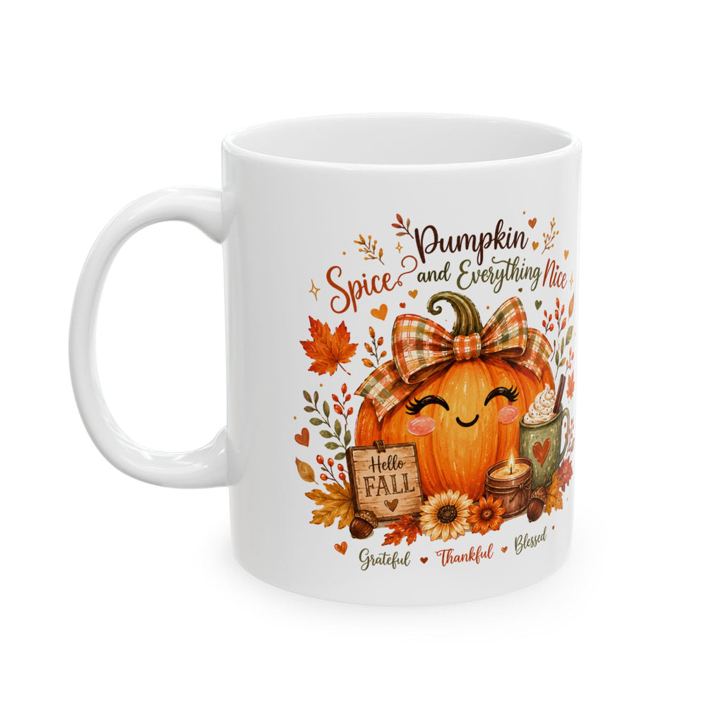 Ceramic Mug — 11 oz Fall Pumpkin