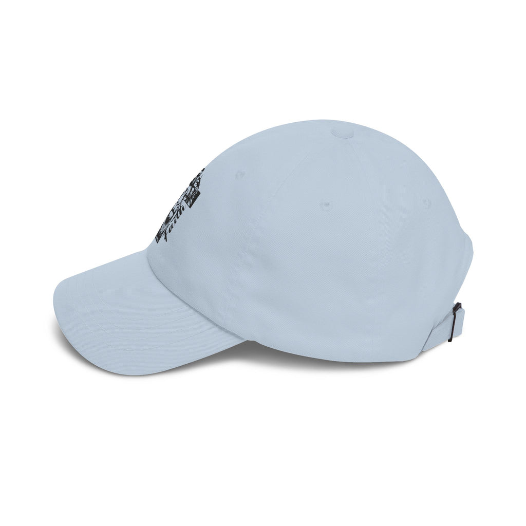 Classic Dad Cap — Lion & Cross 'More Faith' Embroidered Baseball Hat