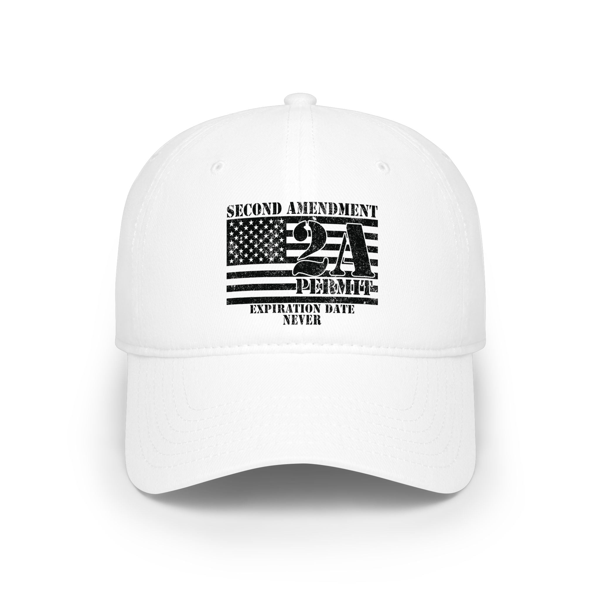 Second Amendment 2A Flag Baseball Cap – "Expiration Date: Never"