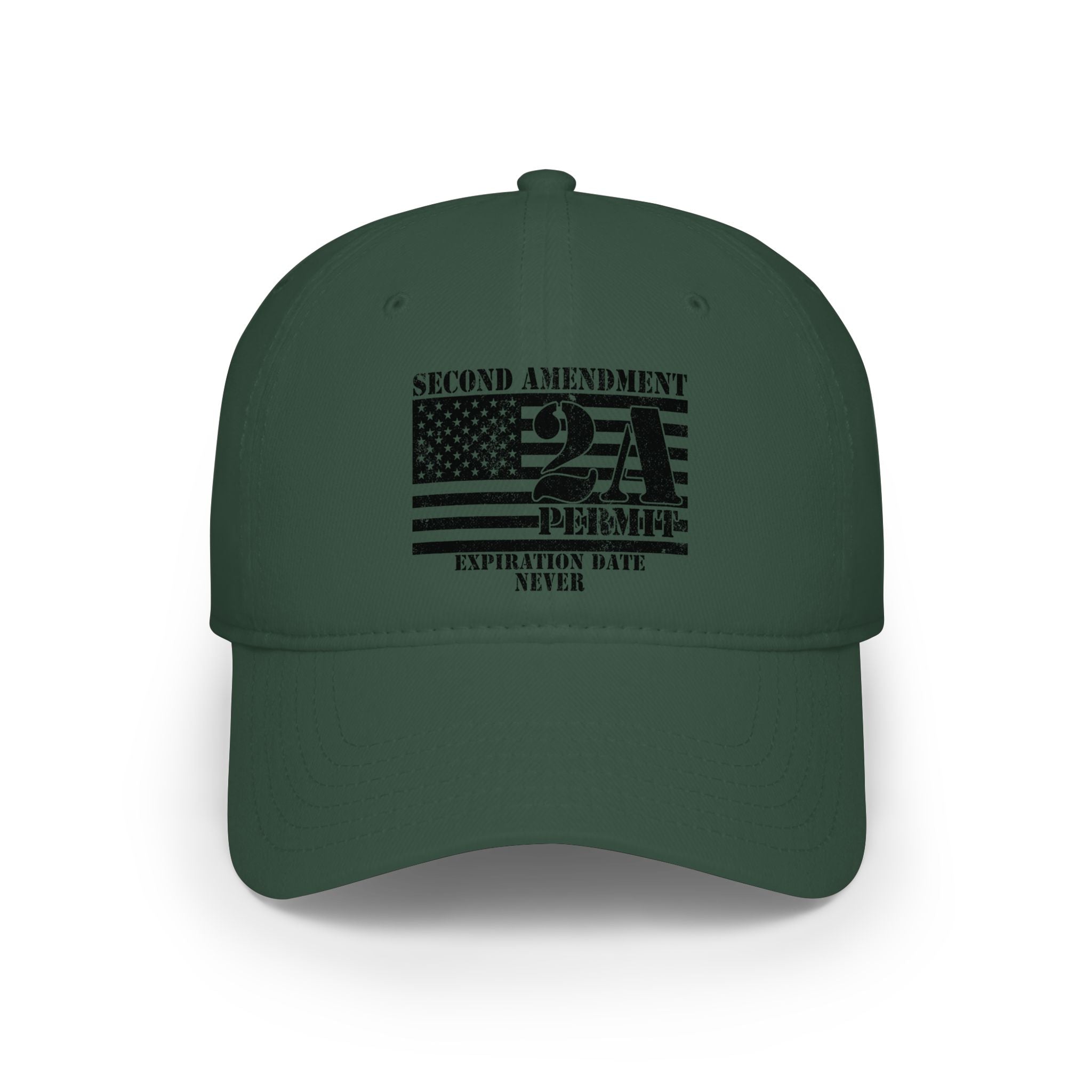 Second Amendment 2A Flag Baseball Cap – "Expiration Date: Never"