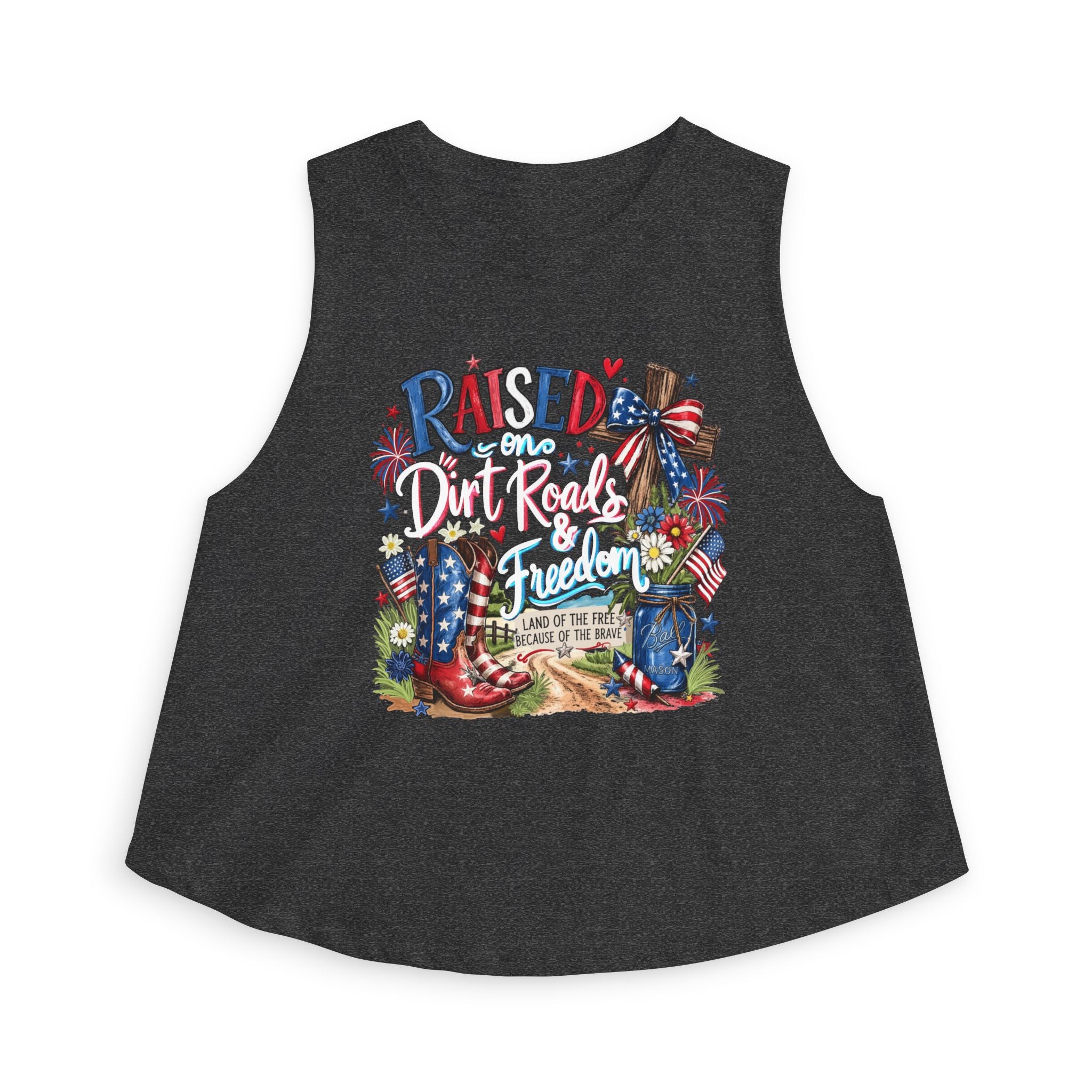 Women's Fourth of July Crop| Patriotic Crop