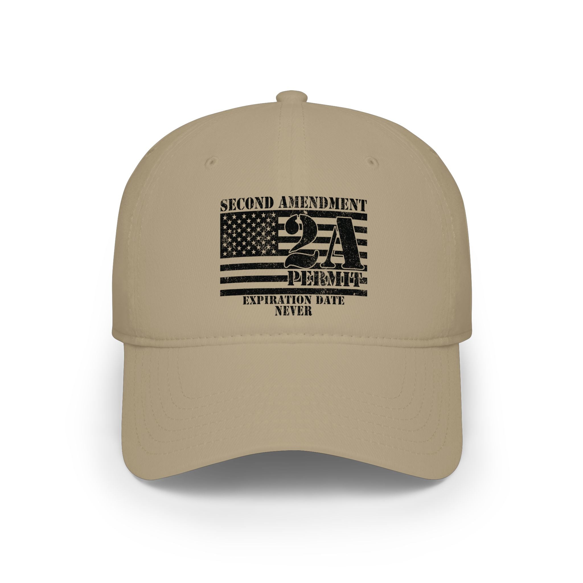 Second Amendment 2A Flag Baseball Cap – "Expiration Date: Never"