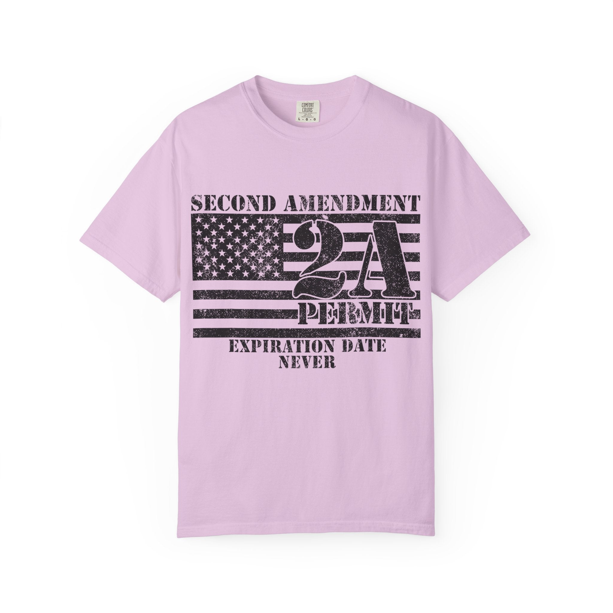 Second Amendment 2A Permit T-Shirt — Expiration Date Never
