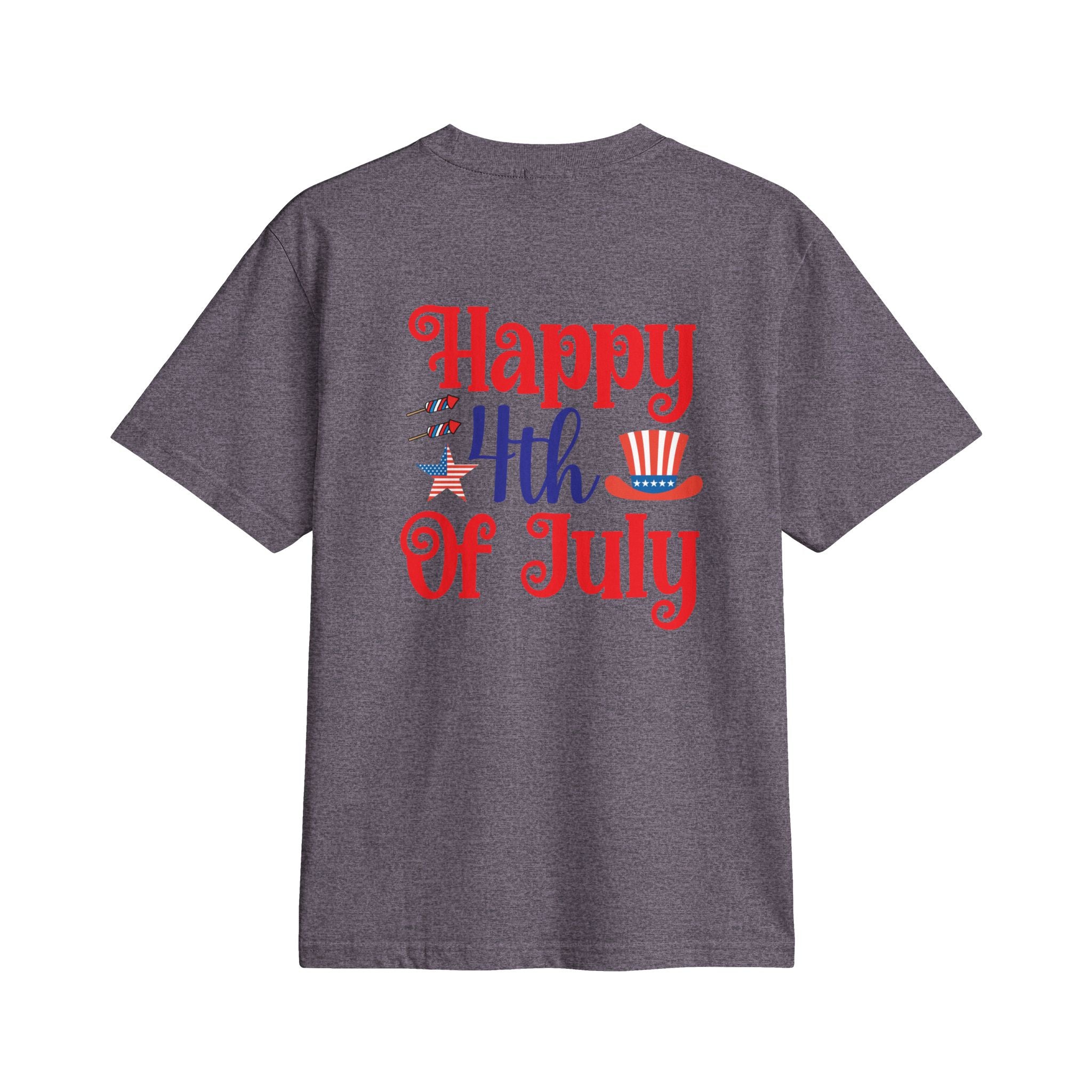 4th of July Patriotic T-Shirt — American Flag Bow & “Happy 4th Of July” Graphic