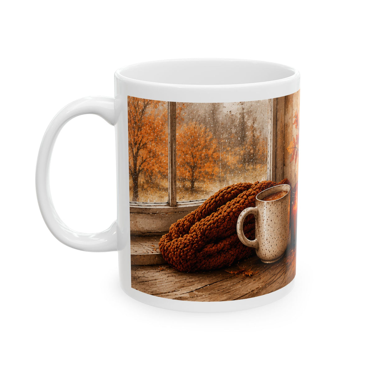 Ceramic Mug – Fall Leaves 11oz