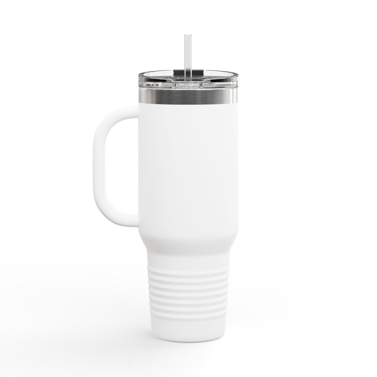 Basketball Mama 40oz Insulated Travel Mug — Checkered Court Design