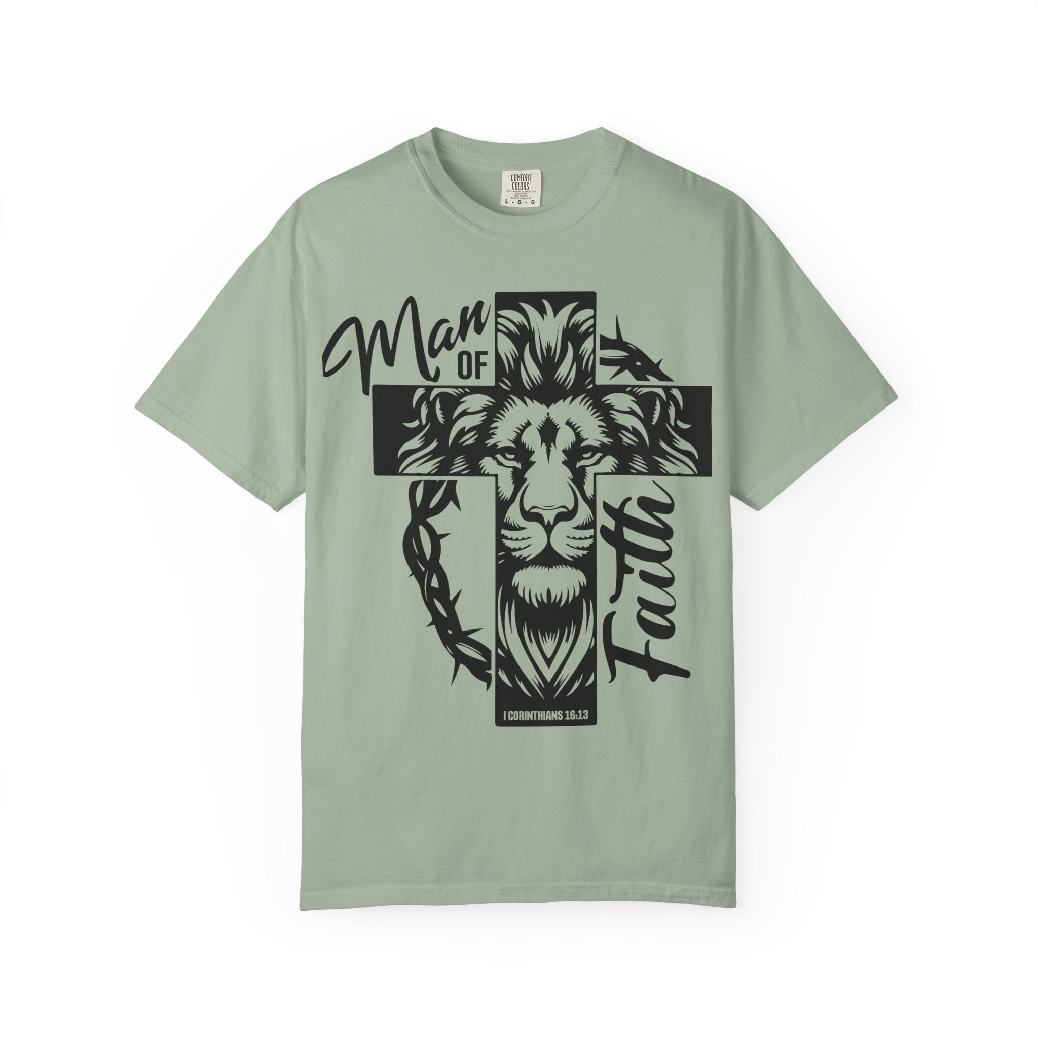 Man of Faith Lion Cross T-Shirt