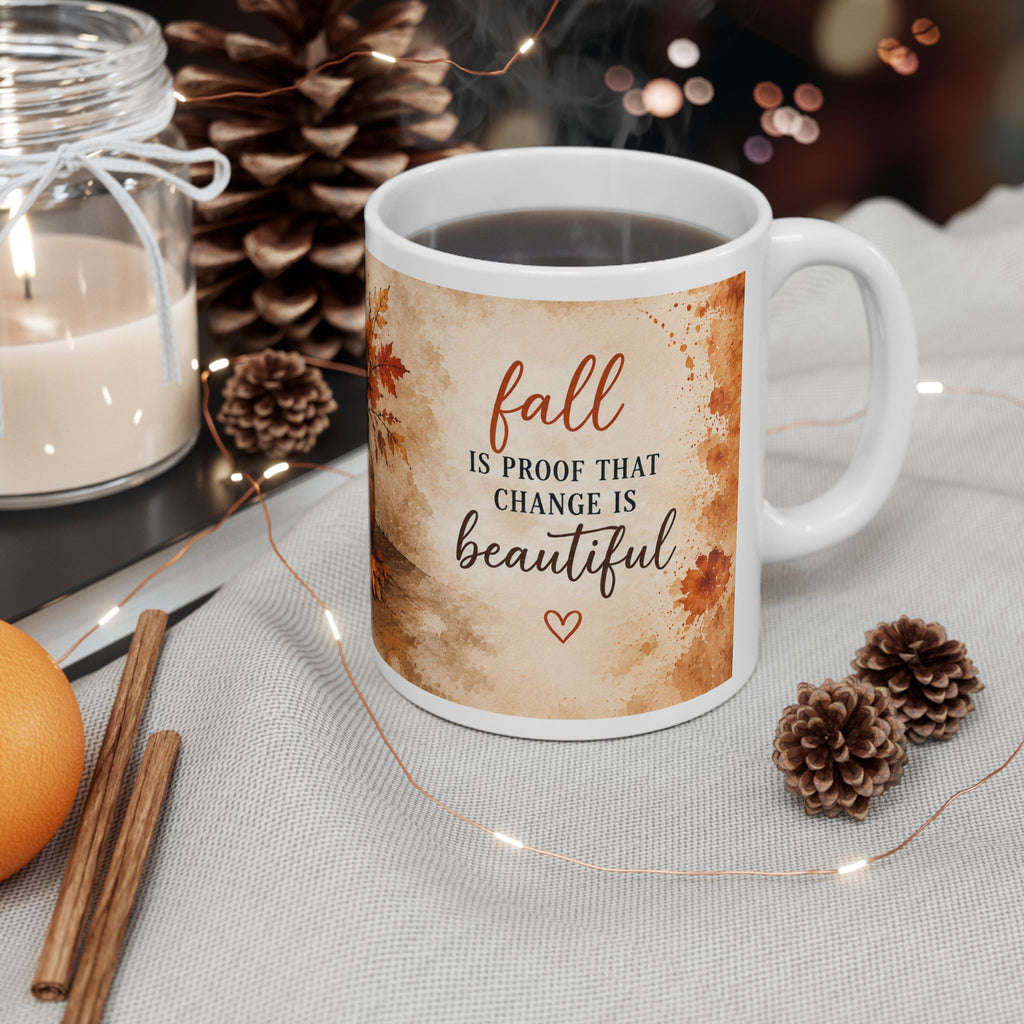 Ceramic Mug – Fall Leaves 11oz