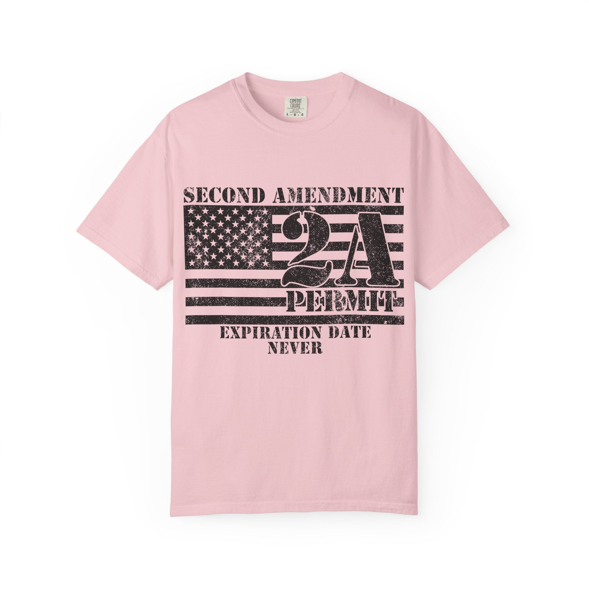 Second Amendment 2A Permit T-Shirt — Expiration Date Never