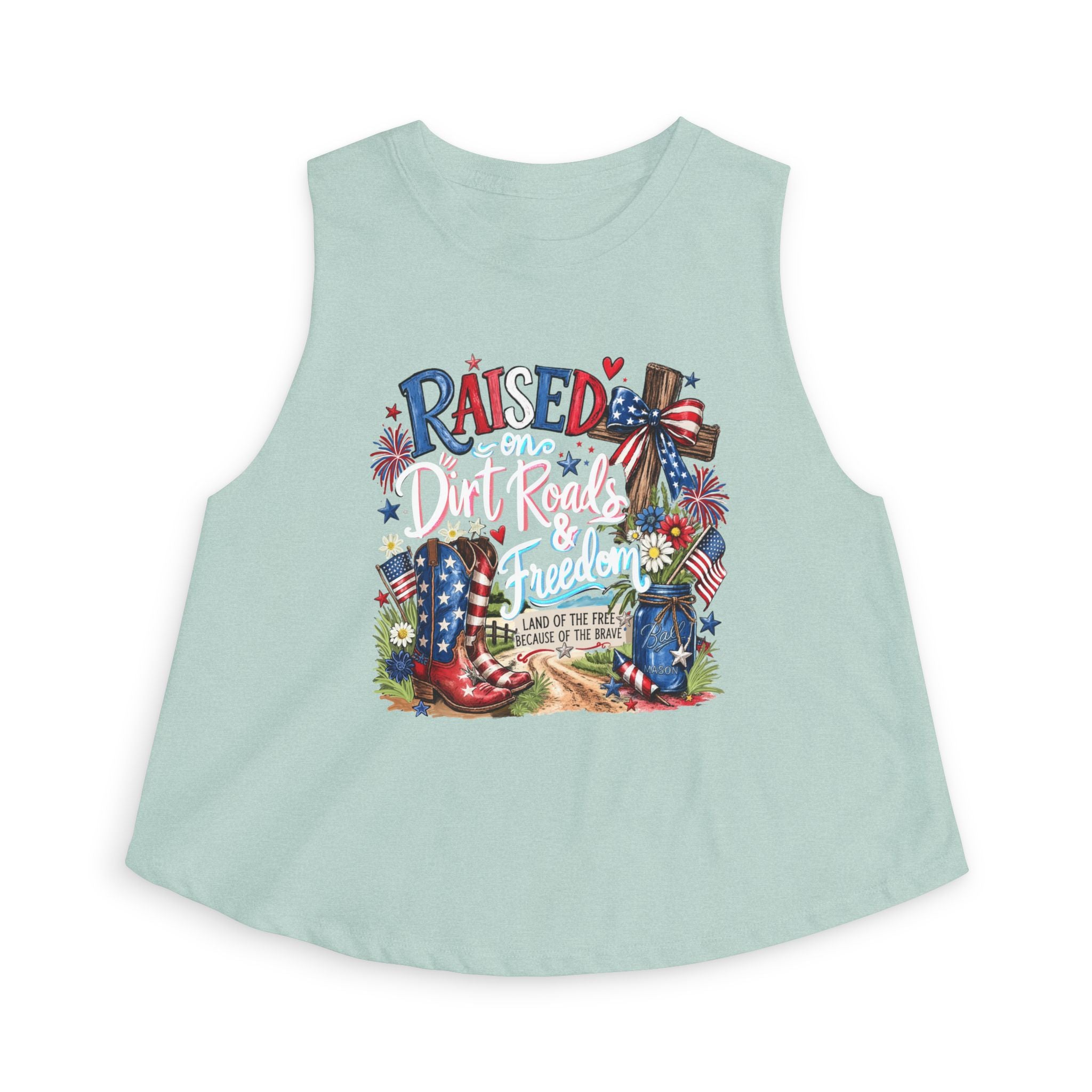Women's Fourth of July Crop| Patriotic Crop