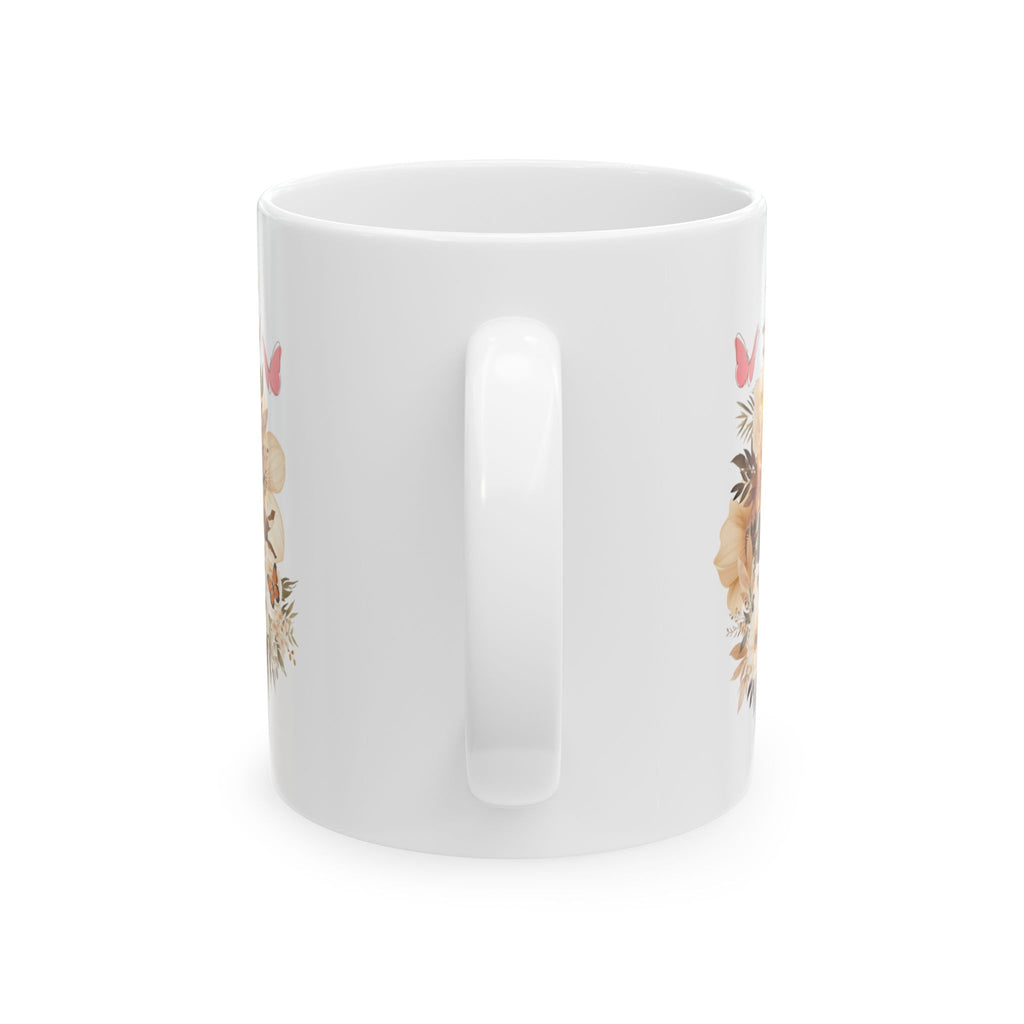 Ceramic Mug — Floral Faith Coffee Mug 11 oz