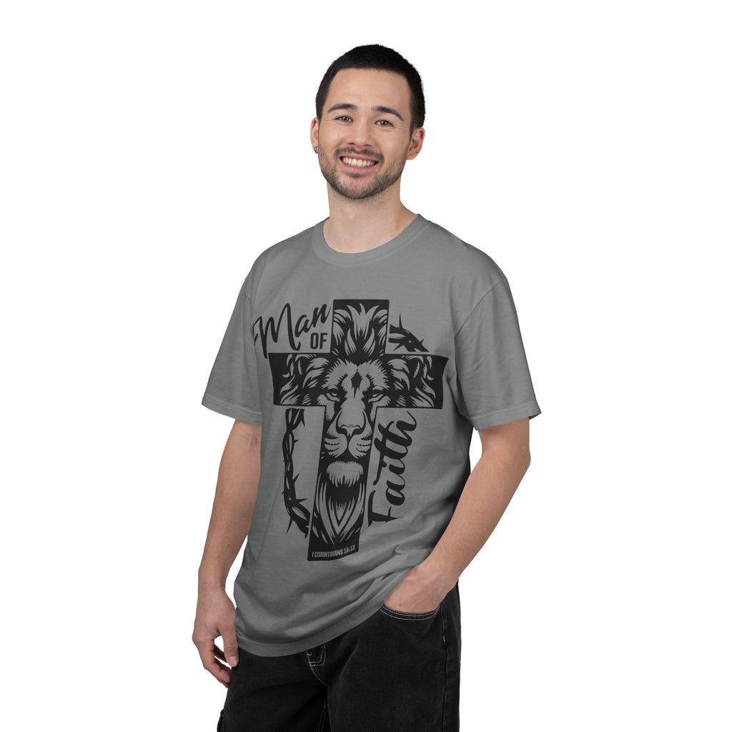 Man of Faith Lion Cross T-Shirt