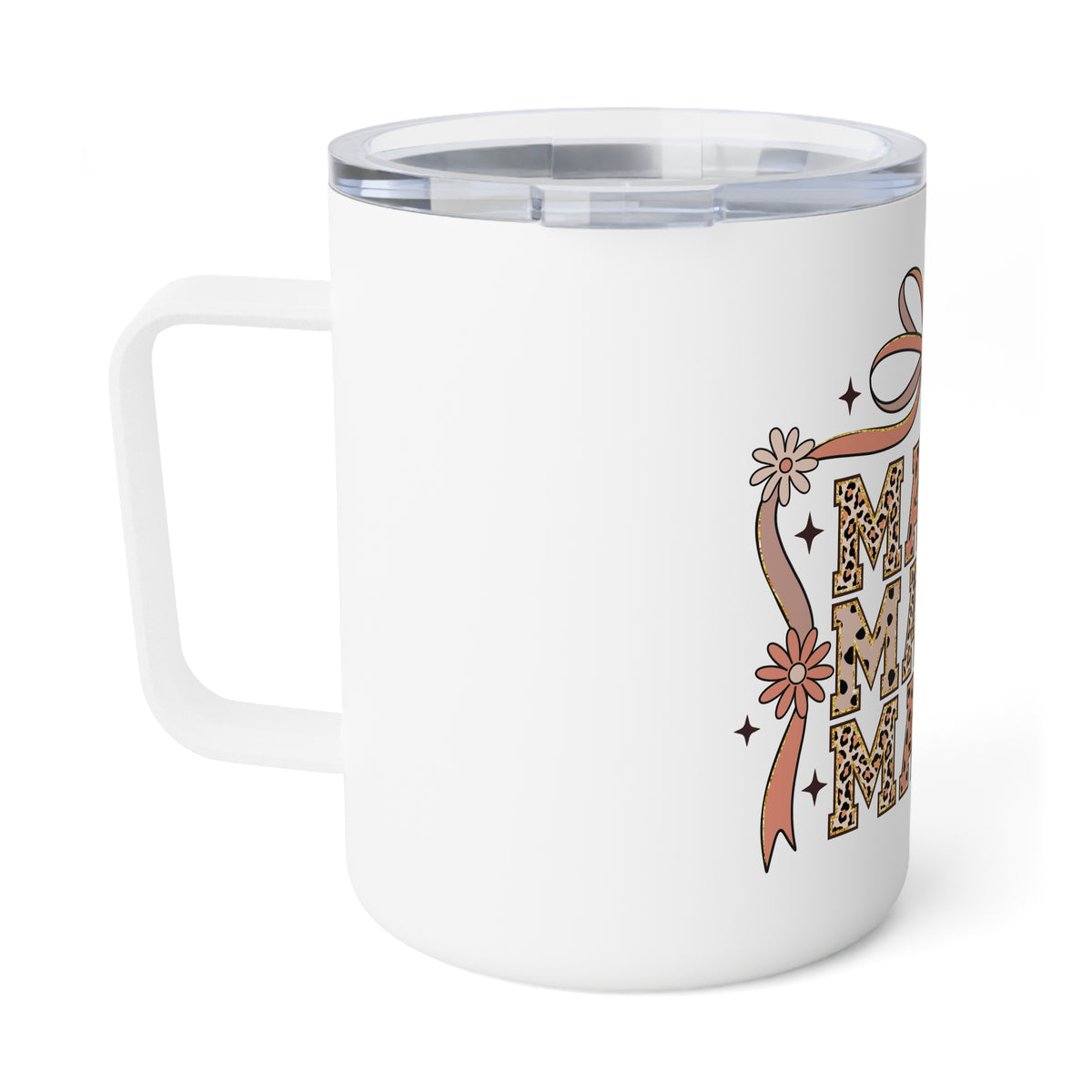 Insulated Coffee Mug - 10oz Travel Tumbler for Moms
