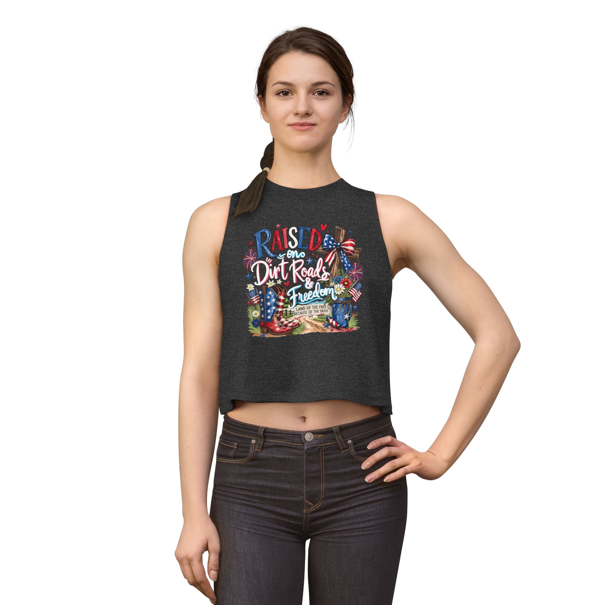 Women's Fourth of July Crop| Patriotic Crop