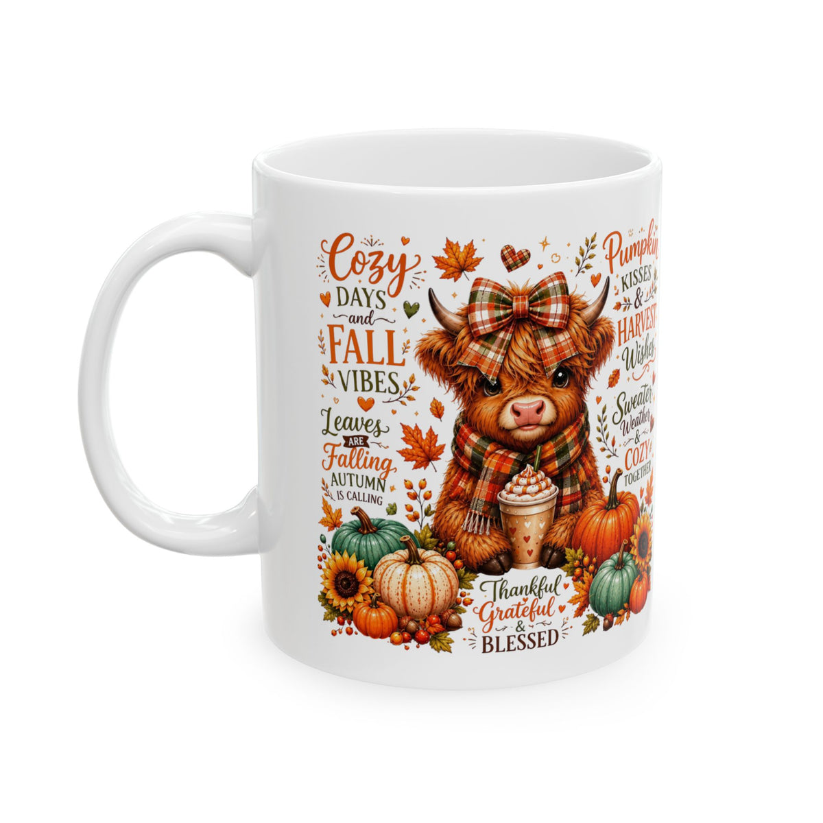 Cozy Fall Vibes Ceramic Mug 11 oz