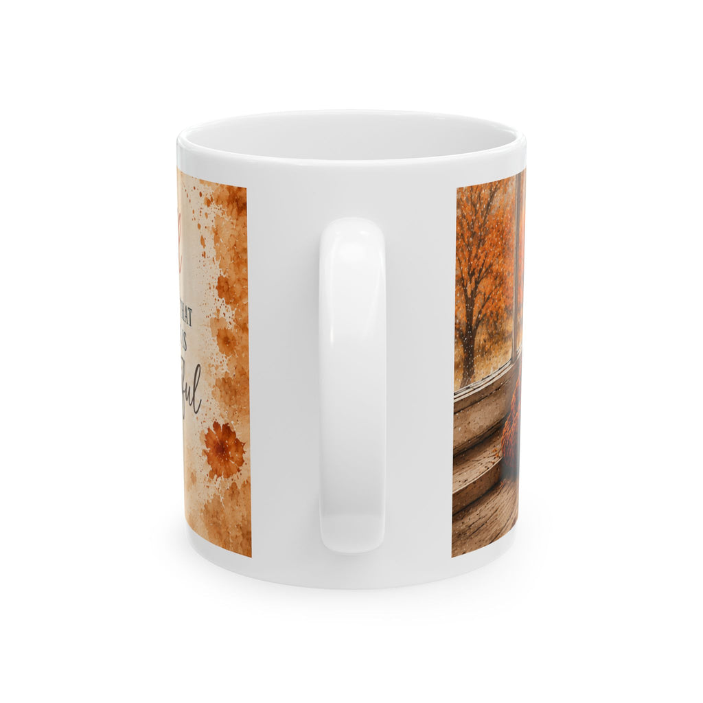 Ceramic Mug – Fall Leaves 11oz